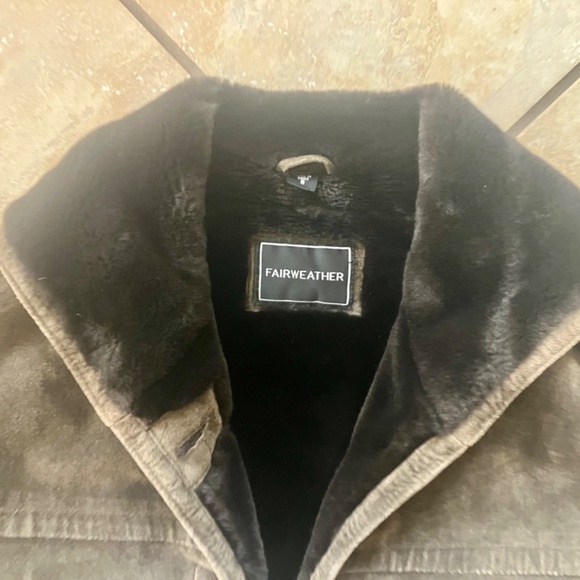 Vintage Fairweather Suede + Faux Fur Winter Coat (Size Small) - Picture 11 of 13